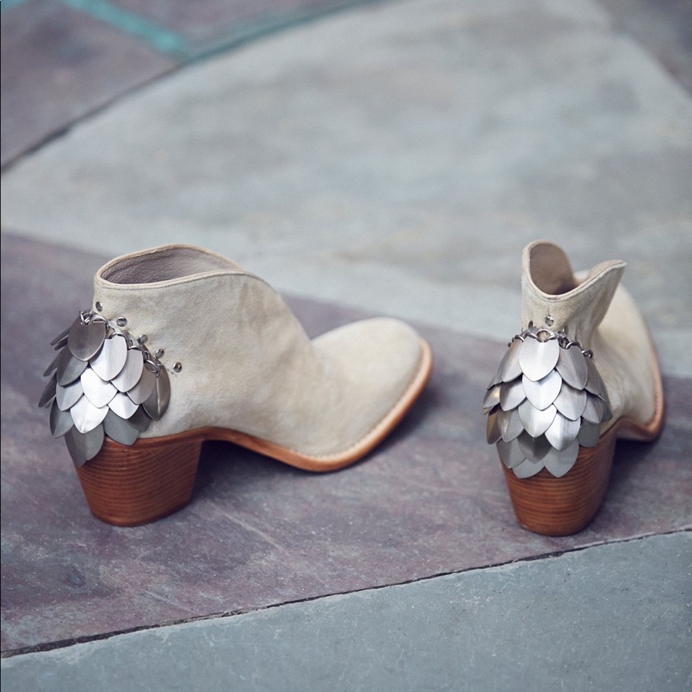 Chrome Western Ankle Boots - Picture 2 of 7