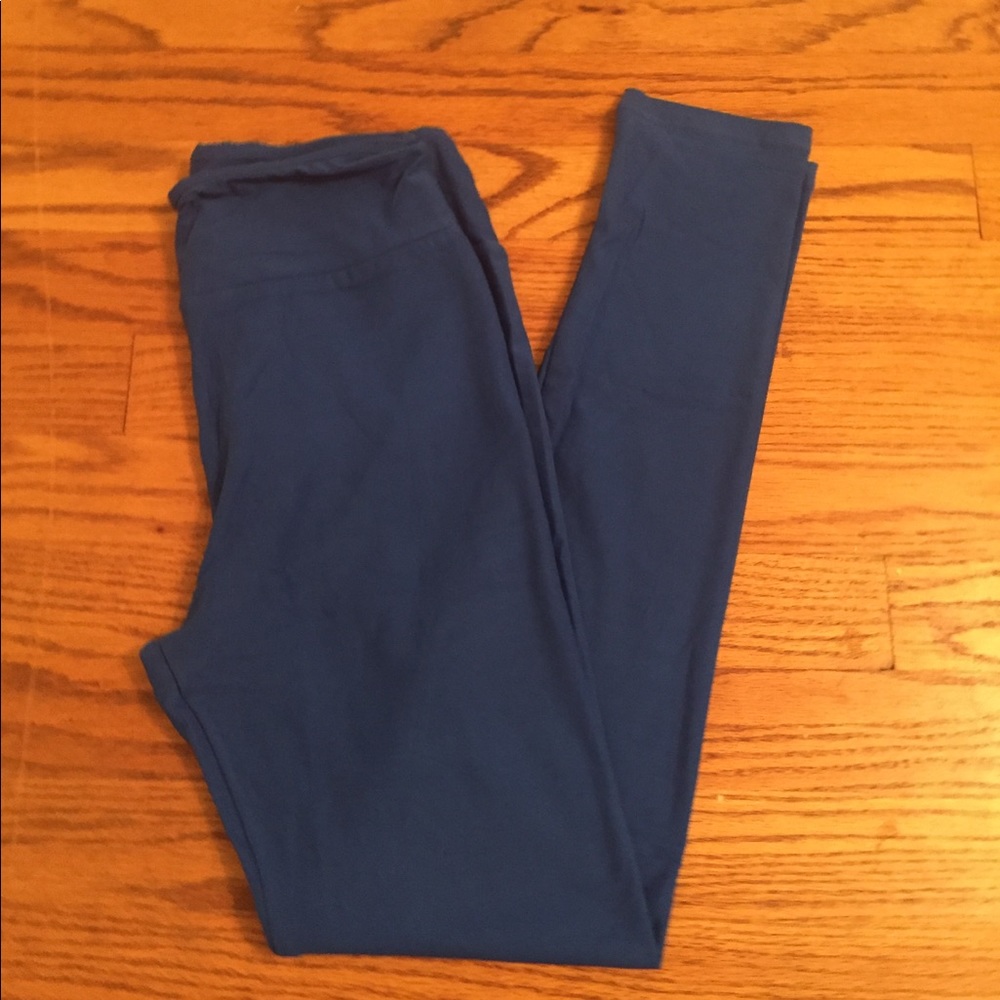Sold. LuLaRoe Royal Blue Leggings. OS. New.