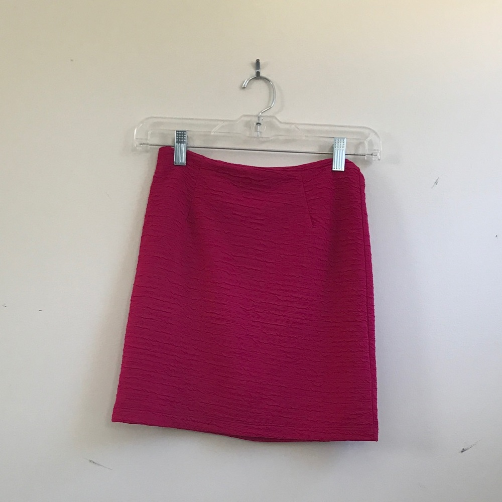 F21 pink bodycon skirt