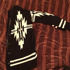 Tribal print cardigan/ button down