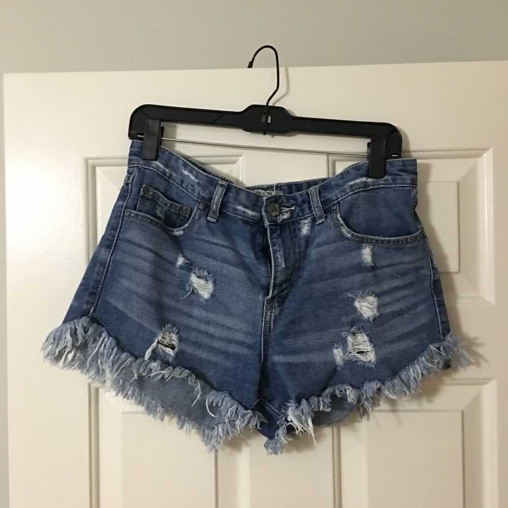 Free People denim cut off shorts 29