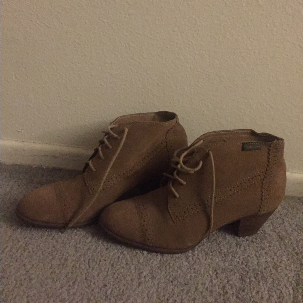 Tan booties