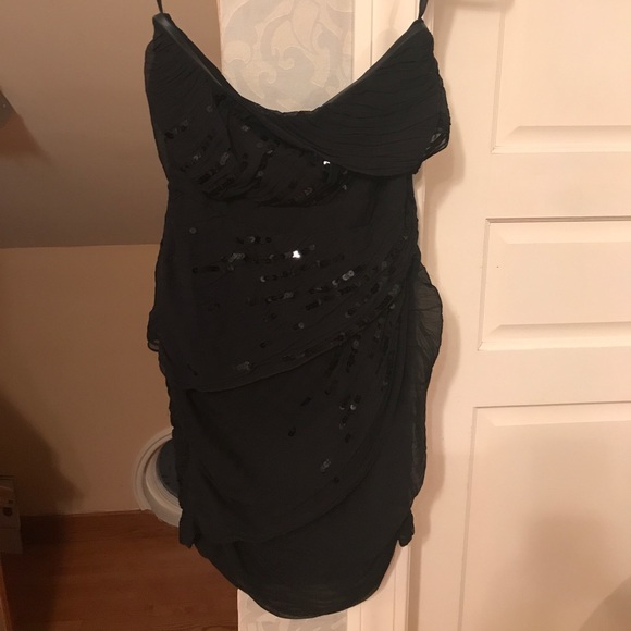 Diane Von Furstenberg Black Strapless Short Dress - Picture 2 of 3