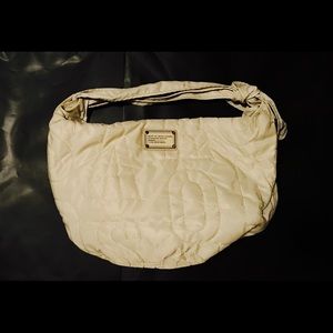 Marc by Marc Jacobs Nylon logo quilted hobo cream