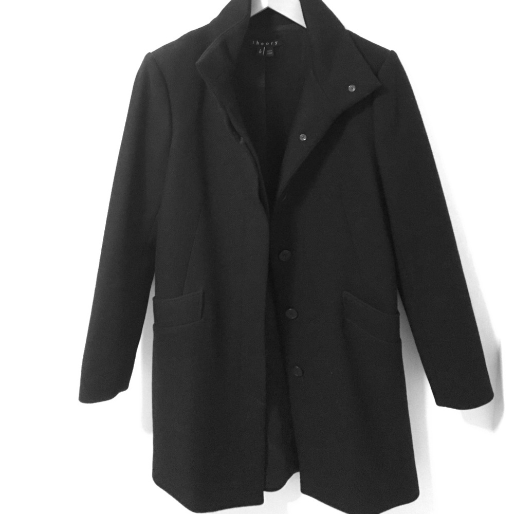 Theory Wool Coat - Black