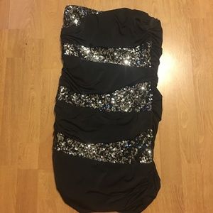Strapless tight mini dress WORN ONCE