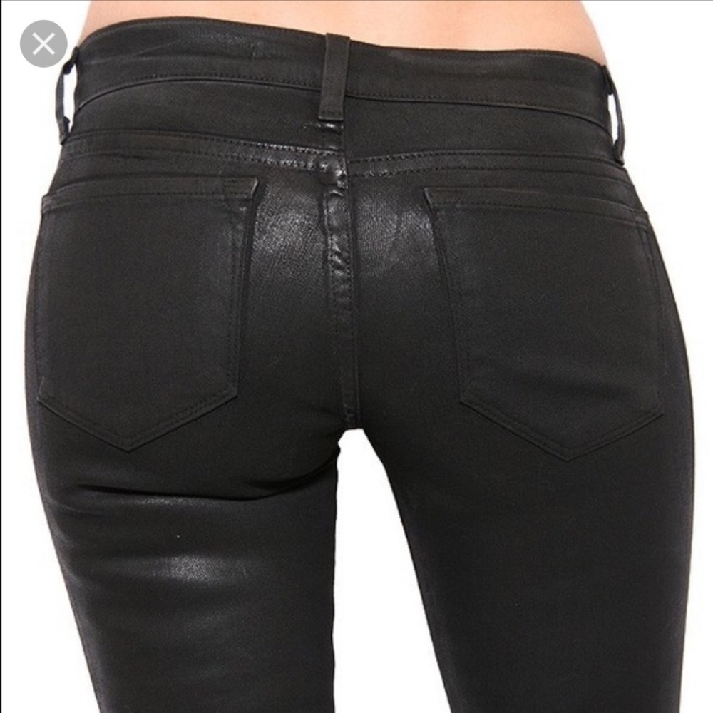 Wax Coated Blk jeans