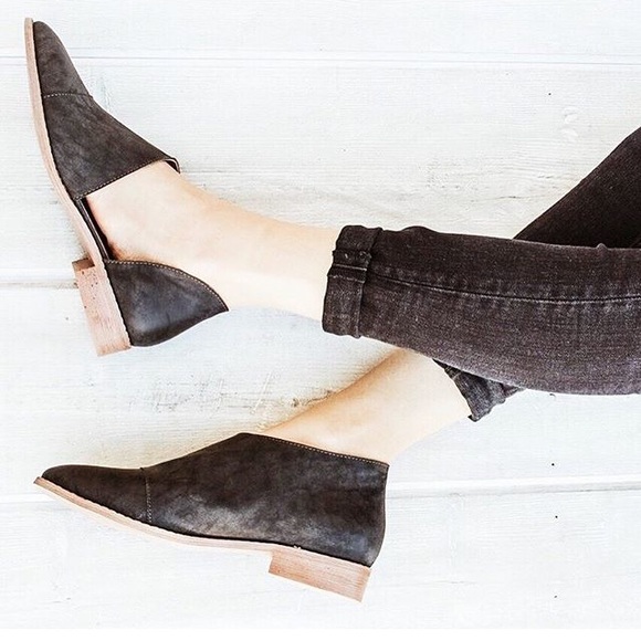 cut out flat booties