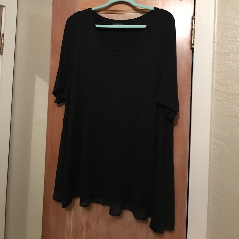 Lane Bryant Perfect Black Top With Fabulous Back