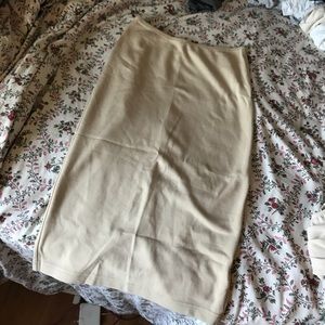 NWT American Apparel beige pencil skirt