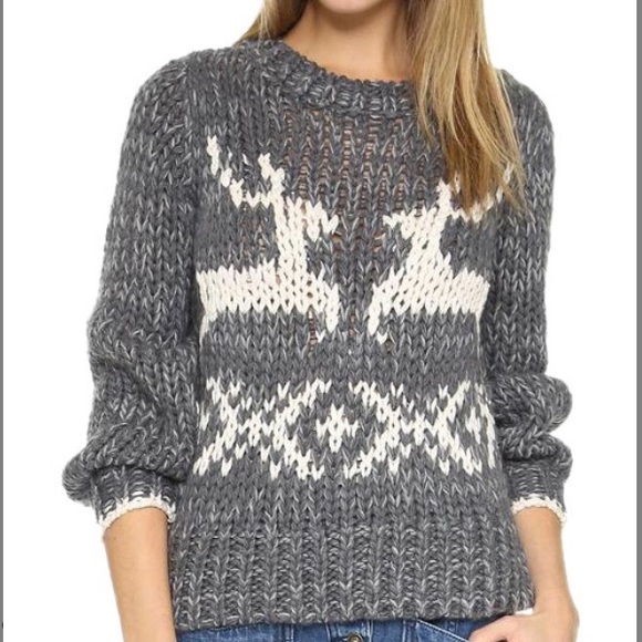 Free People Sweaters - Free People reindeer Christmas sweater