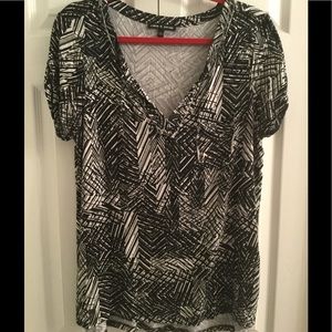 Deep v neck tunic