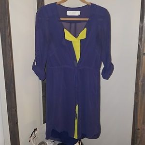 DONATED Navy & lime dress from Anthropologie