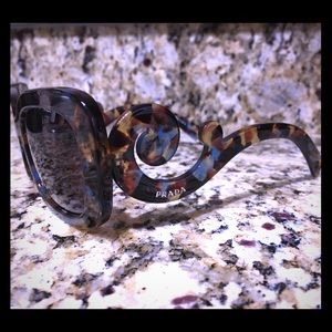 Prada multicolor swirl sunglasses vintage retro