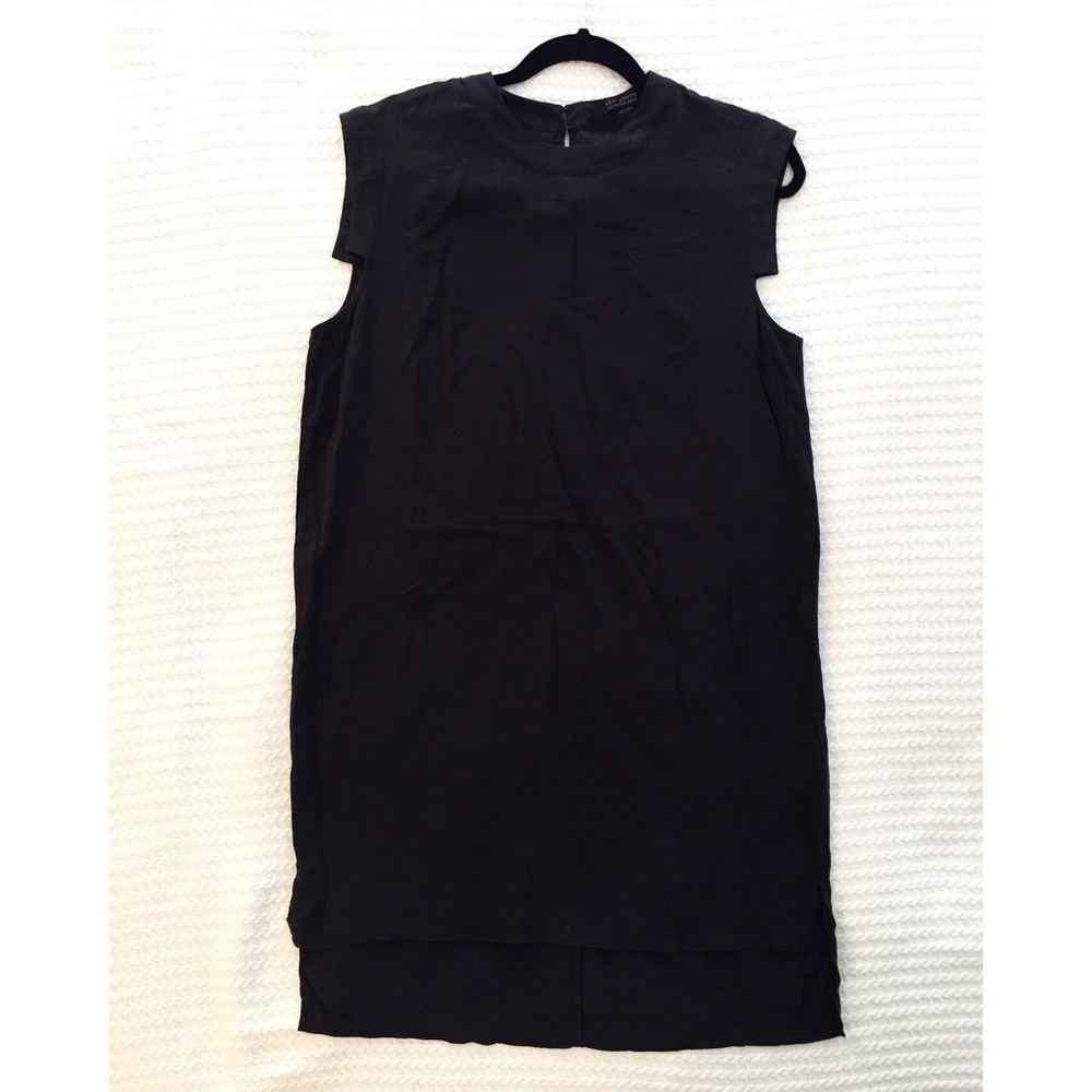 All Saints Tonya Lew Black Silk Dress