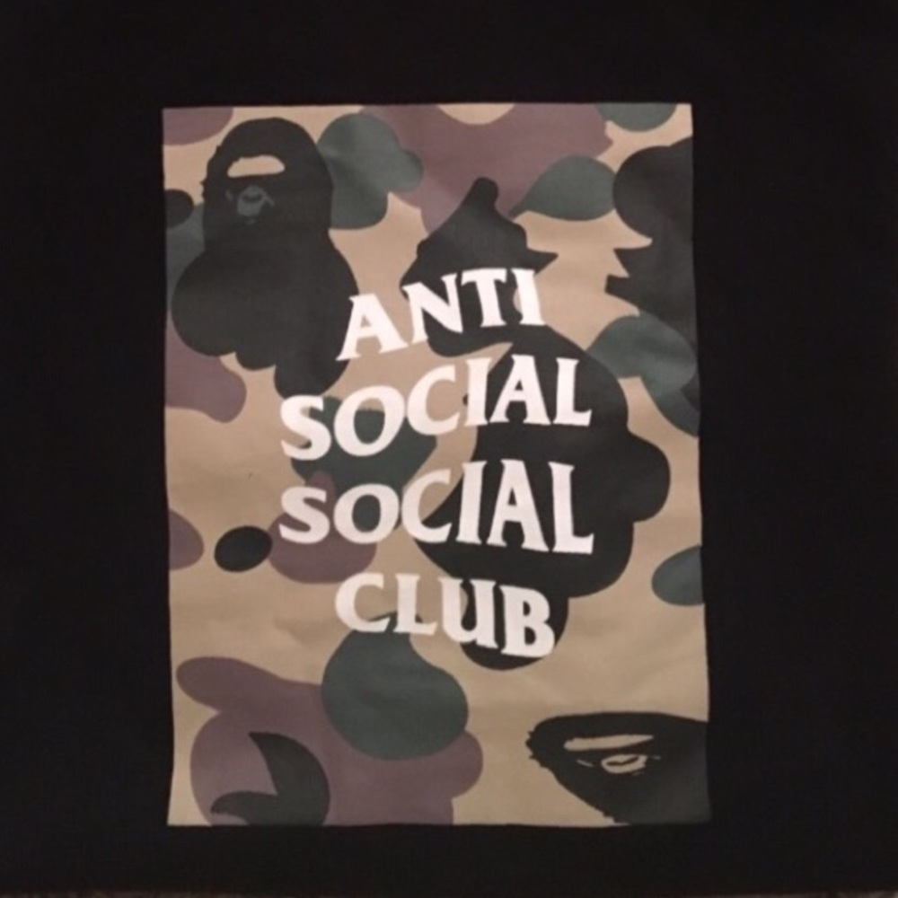 Bape x Antisocial social club tee