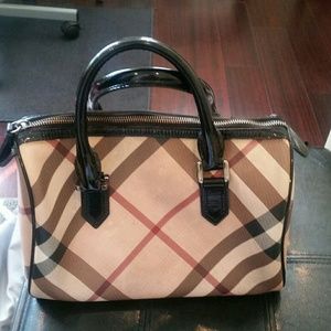 Burberry Check Nova Bowling Bag