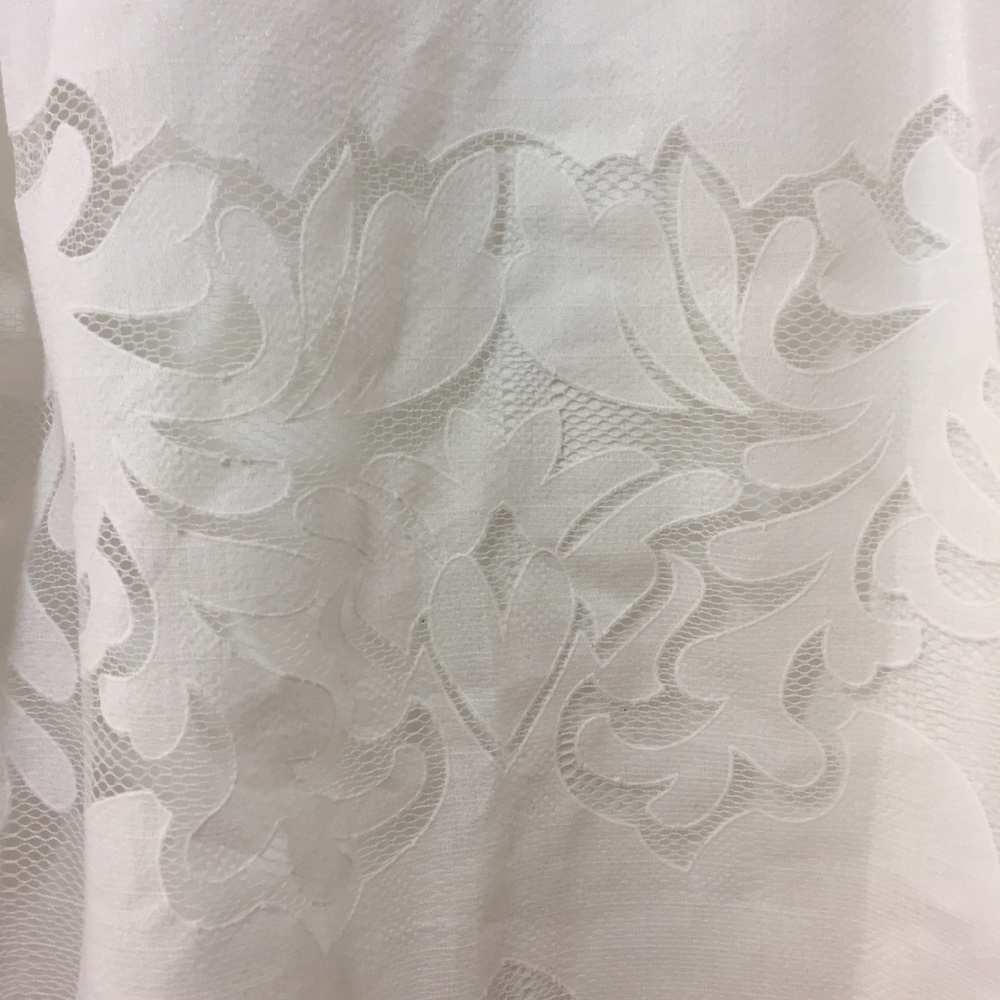NWT J. Crew White Midi Skirt in Ornate Lace Sz 8 - Picture 6 of 8