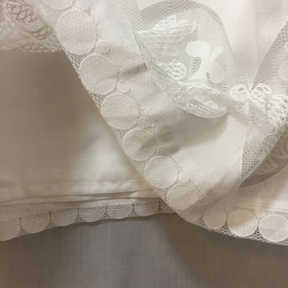 NWT J. Crew White Midi Skirt in Ornate Lace Sz 8 - Picture 8 of 8