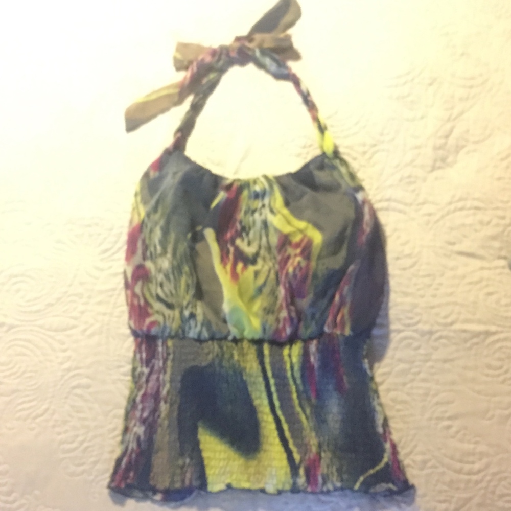 Colorful halter top