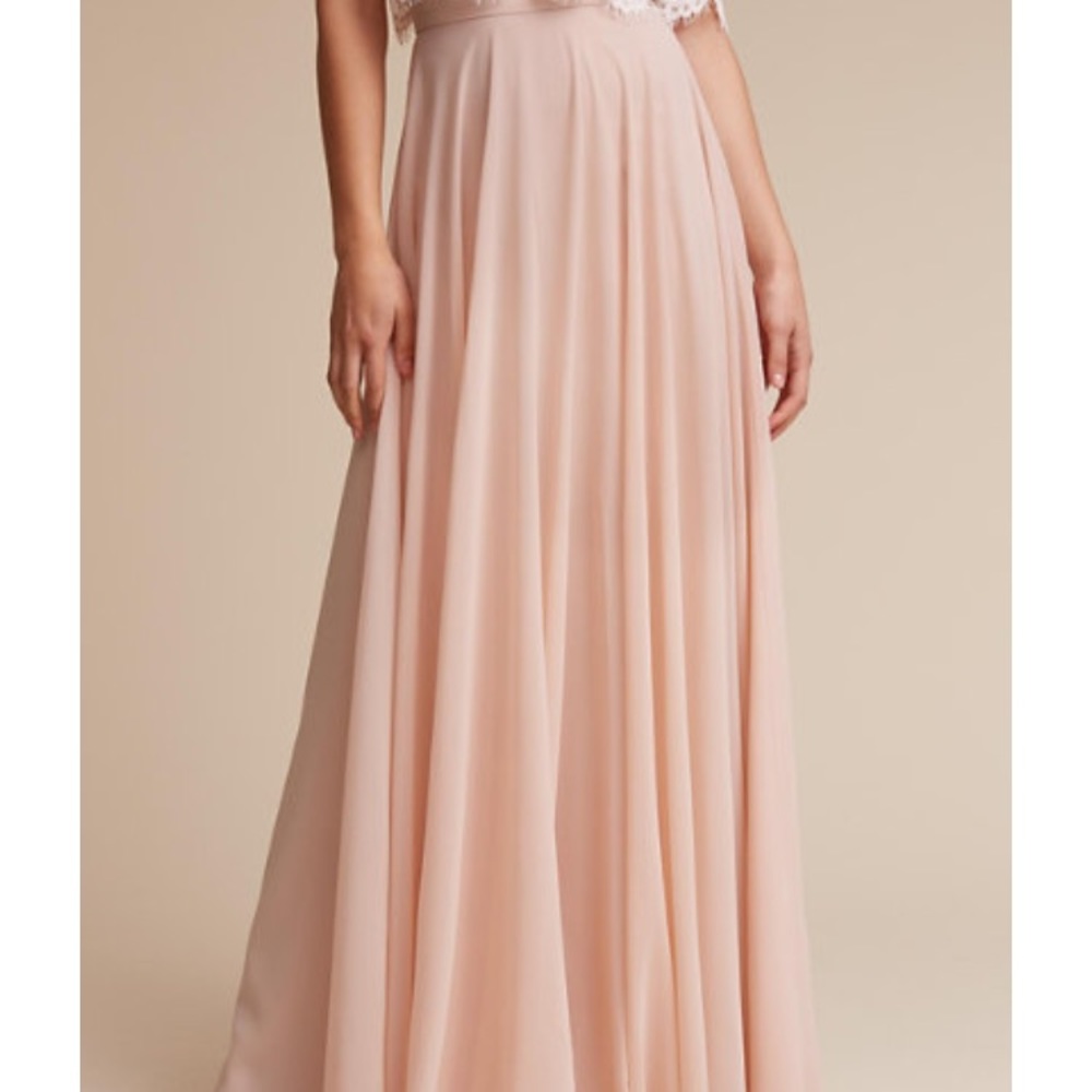 BHLDN Blush Hampton skirt unaltered size 8