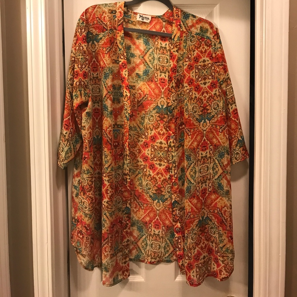 Show me your Mumu 3/4 button up tunic/blouse
