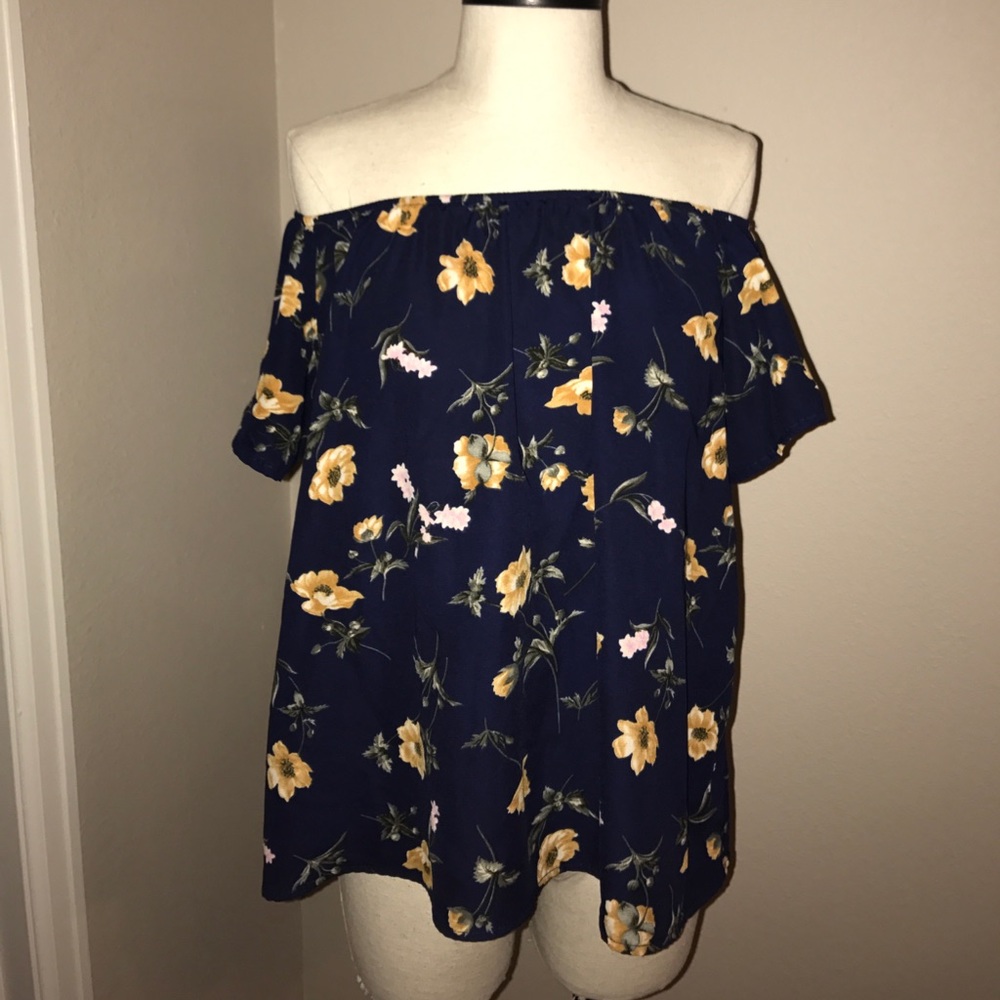 Off the shoulder floral top