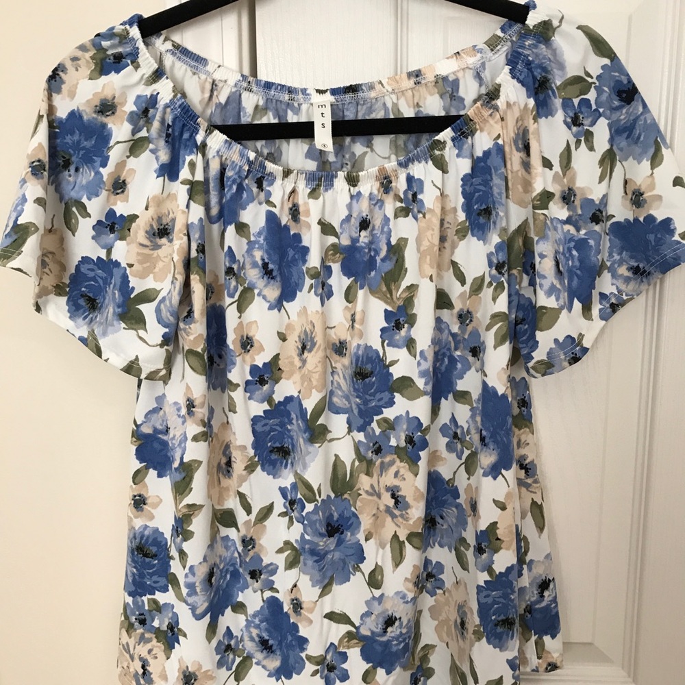 floral off the shoulder top