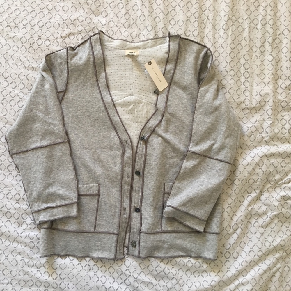 Anthropologie (Tiny brand) soft grey cardigan