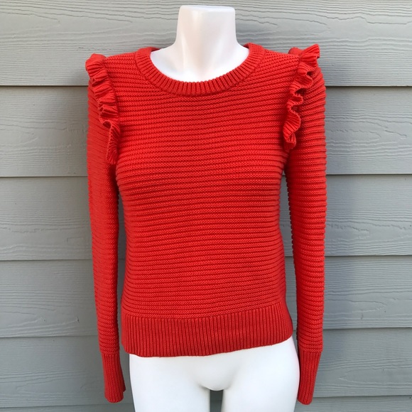 banana republic ruffle sweater