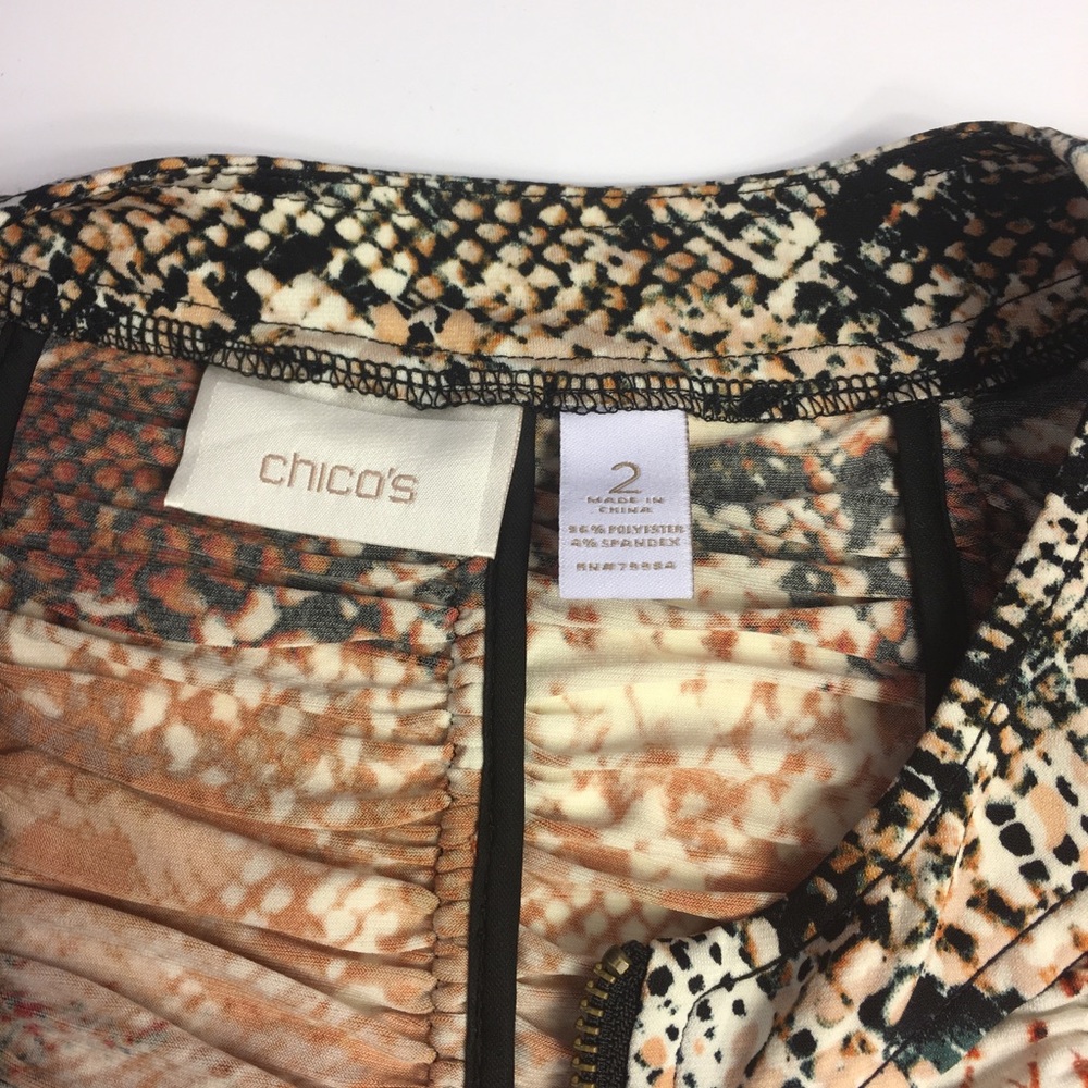 Multi-Colored Jacket With Ruching - image 3