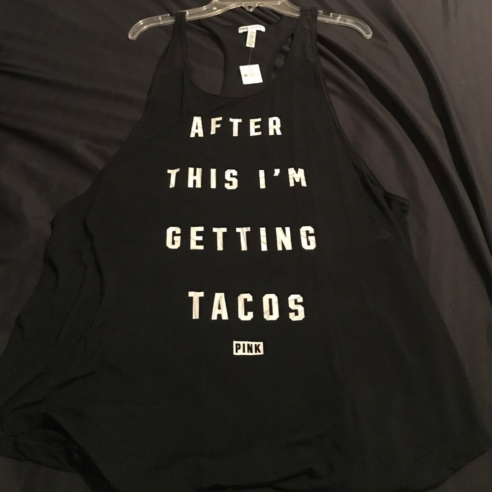 VS Pink Cinco De Mayo Y back tank