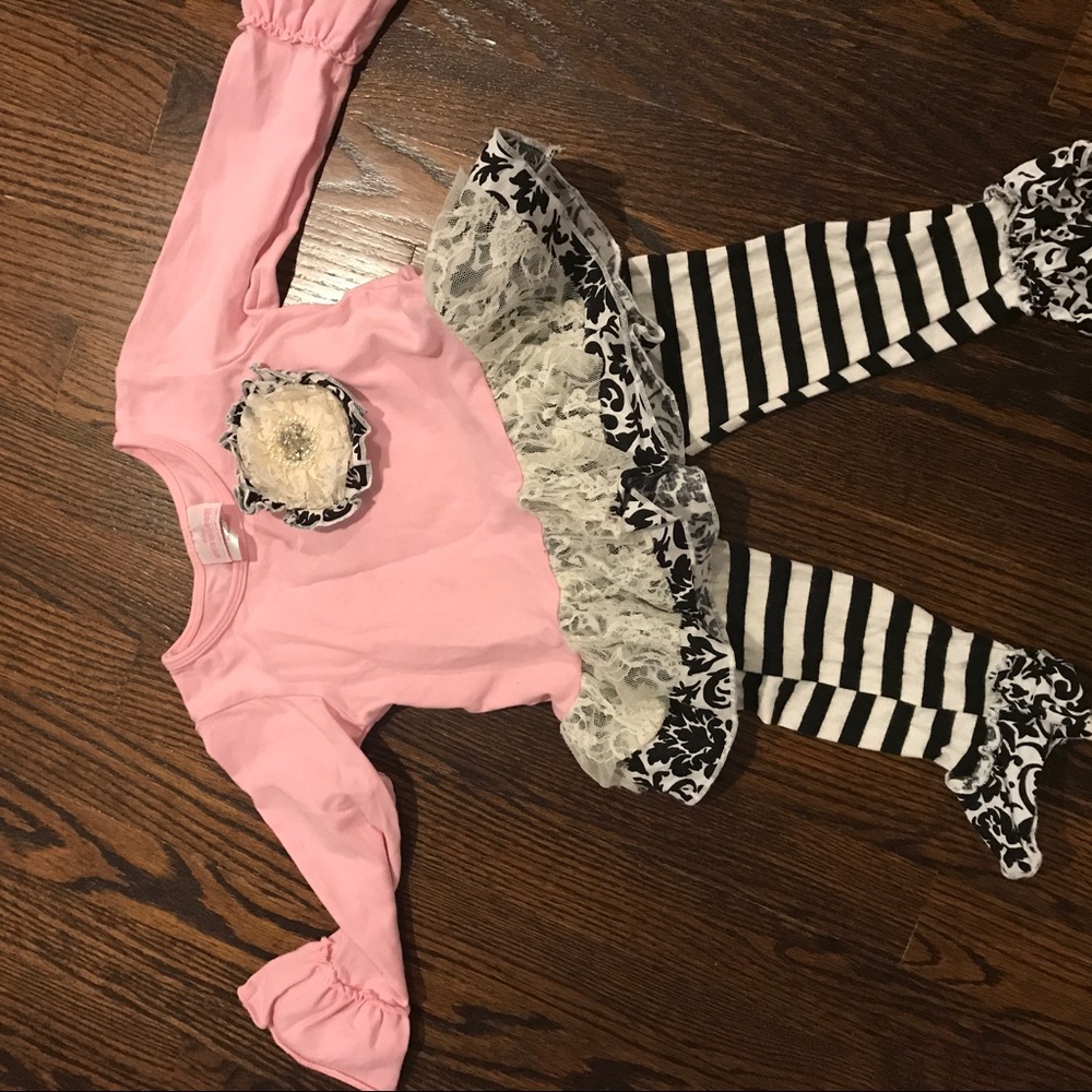 'She Bloom' Toddler girl two piece outfit