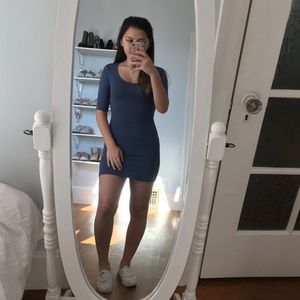 Topshop Blue Bodycon Dress Topshop Blue Bodycon Dress