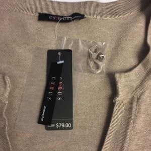 Tan 3/4 Sleeve Sweater