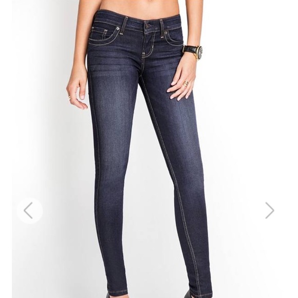 guess low rise power skinny jeans