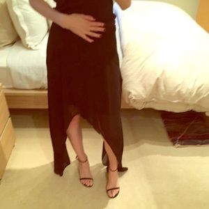 Free People Black Long Skirt Size 0!