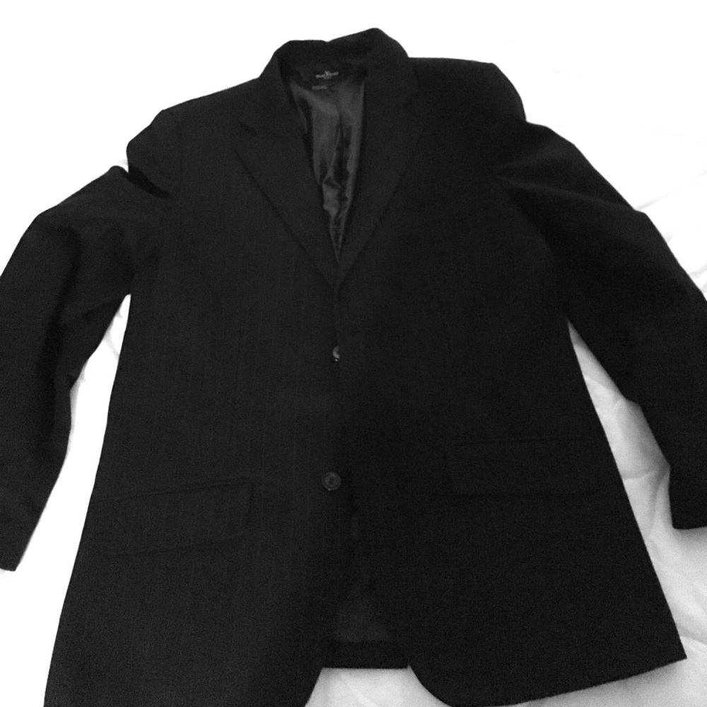 Marc Ecko black pin stripe blazzer