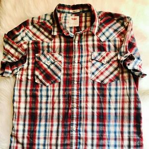 Levis cowboy shirt with snaps