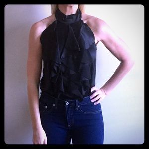 Parker high neck ruffle top