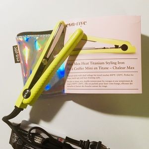 EVA NYC New Mini Styler -Yellow&Holographic Pouch