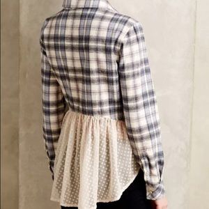 Holding Horses, size M, anthropology peplum shirt