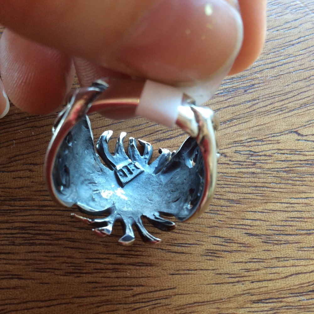 RETIRED LISTING 925 Silver Vintage SUN God Ring - Picture 5 of 7
