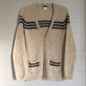J. Crew Mohair retro-stripe cardigan J. Crew Mohair retro-stripe cardigan
