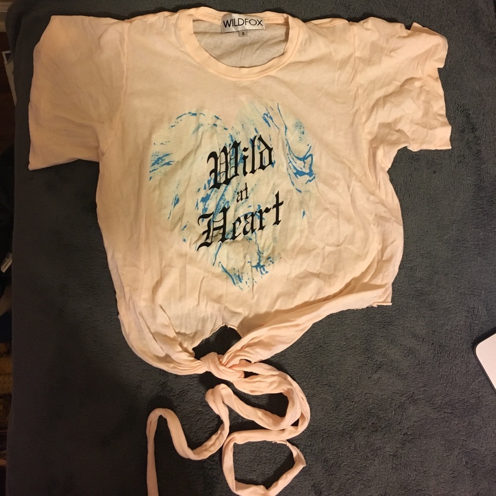 Wild fox crop top