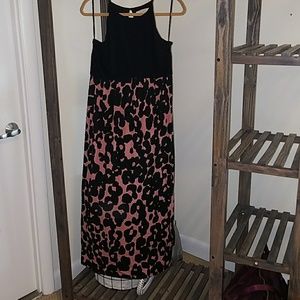 Halter-neck maxi dress