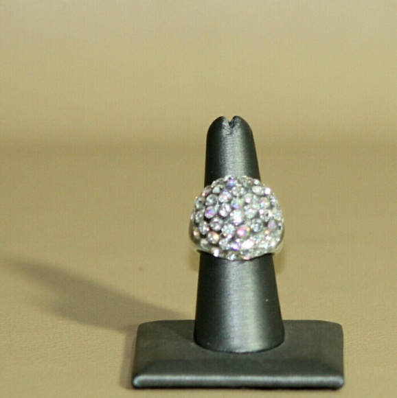 Ice Ice  Baby ! Crystal  Ring Size 7 - Picture 3 of 3