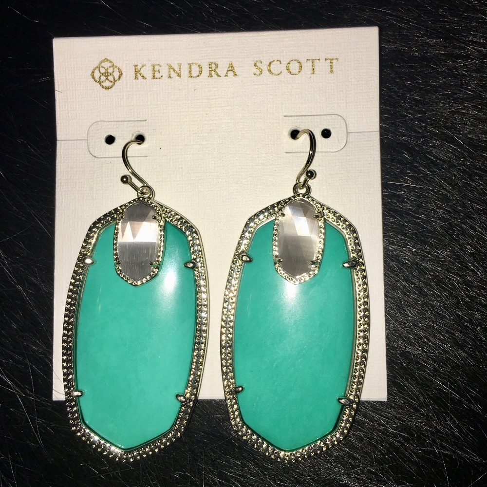 Kendra Scott Darcy Earrings Sea Foam & Slate