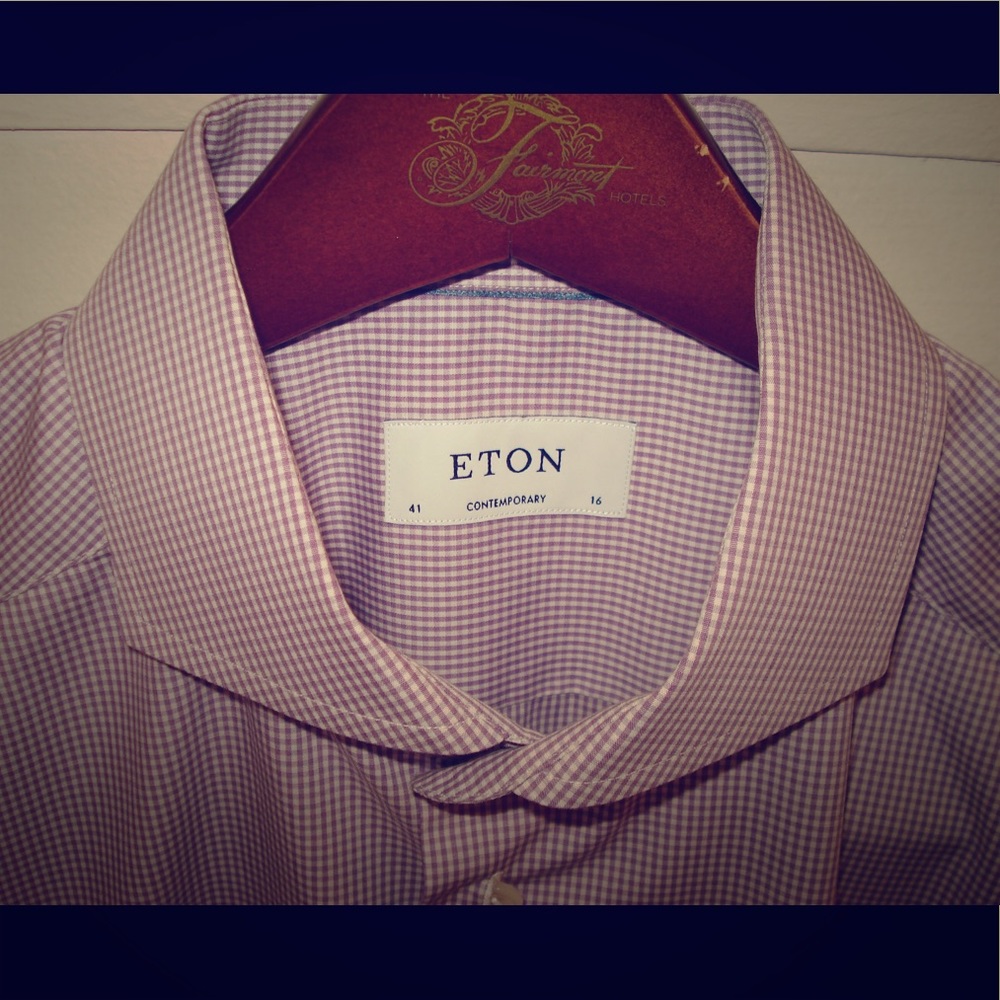 ETON Contemporary Fit Lavender Poplin 16 41
