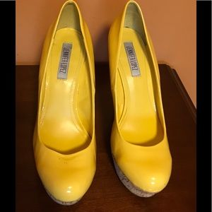 Bright Yellow High Heels
